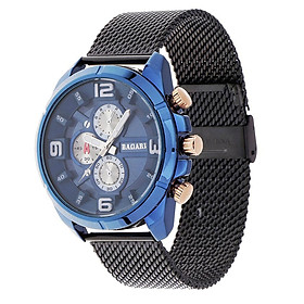 Low-key Luxury Quartz Watch Casual Business Wristwatch Stainless Stain Mesh Band Christmas Gifts for Men