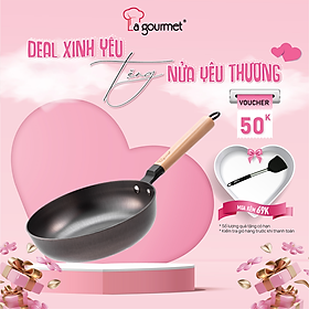 Chảo Gang Lòng Sâu La Gourmet Nitrigan NTGW347695 (24cm)