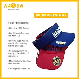MŨ GOLF NỬA ĐẦU KÈM MARK GREEN | NASON
