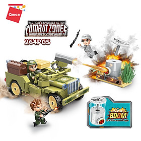 Đồ chơi xếp hình, lắp ráp lego Qman 21011 – Xe Jeep (264 mảnh ghép)