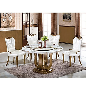 Mua Bộ bàn ăn mặt đá tròn xoay 6 ghế nhập khẩu Tundo HFC-BBA003-13 cao cấp