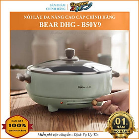 Nồi Lẩu Nướng Đa Năng Cao Cấp 5l Bear DHG-B50C1 Chống Dính - Hàng Chính Hãng