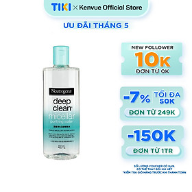 Nước Tẩy Trang Thanh Lọc Và Làm Sạch Sâu Neutrogena Deep Clean Micellar Purifying Water 400ml