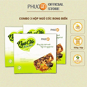 Combo 3 hộp thanh năng lượng ngũ cốc rong biển Phúc An