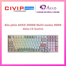 Mua Bàn phím cơ AKKO 3098B Multi-modes 9009 (Bluetooth 5.0 / Wireless 2.4Ghz / Hotswap / Foam tiêu âm / AKKO CS switch) - Hàng chính hãng