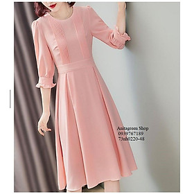 Tk43-0220-ĐẦM XÒE TAY LỠ XẾP LY THIẾT KẾ s-6xl