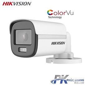 Mua Camera Hikvision 2MP COLORVU - CÓ MÀU 24/24 Hỗ trợ chuyển qua lại 4 chế độ TVI/AHD/CVI/CVBS DS-2CE10DF0T-F - Hàng Chính Hãng