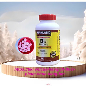 Viên uống tăng cường trí não  Vitamin B12 5000mcg , Chai 300 Viên,của Mỹ
