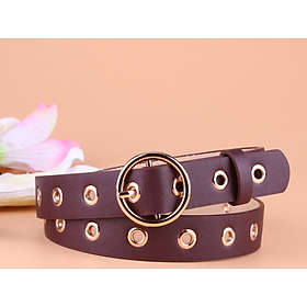 Thắt Lưng Nữ Khóa Kim Loại Tròn TL002 MayHomes, Dây Lưng Nữ, Dây Nịt Nữ Mặt Tròn Chất Liệu Da PU Bền Đẹp