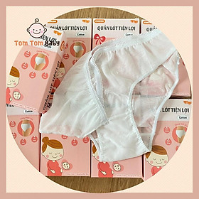 Hộp 5 cái Quần Lót Tiện Lợi CUNCON Cotton cho mẹ bầu, mẹ đi sinh Vệ sinh