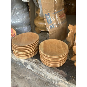 Mua Dĩa gỗ gõ cao cấp chưng thờ đựng trái cây đĩa gỗ thờ cúng - Nhiều kích cỡ