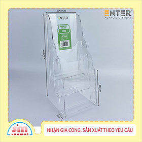 Kệ nhiều giấy 3 ngăn mica Enter C09 10x21cm 1/3A4 đứng 2mm
