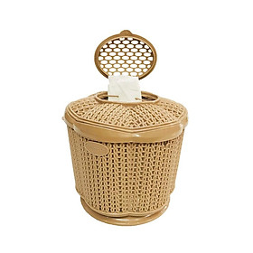 Mua Hộp đựng khăn giấy đan lưới bằng nhựa hình tròn