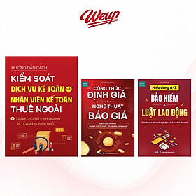 Combo 3 cuốn: Kiểm Soát Dịch Vụ Kế Toán + Công Thức Định Giá + A-Z Bảo hiểm - Bản Quyền