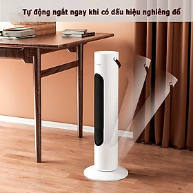 Quạt Sưởi Gốm Ceramic 2000W Dáng Đứng Cao Cấp 2025 Có Tiếng Việt 3 Chế Độ Gió An Toàn Tiết Kiệm Điện