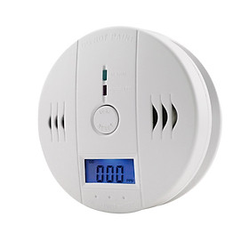Máy dò carbon Monoxide, Cảm biến báo động CO Hoạt động bằng pin với màn hình kỹ thuật số LCD cho phòng ngủ nhà bếp