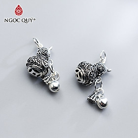 Charm bạc hình hồ lô mặt treo - Ngọc Quý Gemstones