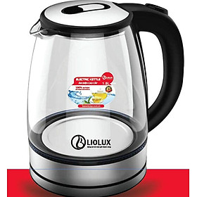 Mua Ấm siêu tốc thủy tinh Liolux 1.8l LIO-109 Nhựa nguyên sinh an toàn  thiết kế đèn LED thông minh - Hàng chính hãng