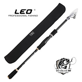 Hình ảnh Cần Câu Cá Câu Lure Leo Fishing Cần Câu Máy Đứng Và Máy Ngang Rút Gọn