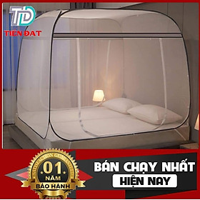 Mua Màn chụp tự bung đỉnh vuông Cao Cấp - Mẫu mùng chụp tự bung người lớn chống muỗi gấp gọn tiện dụng