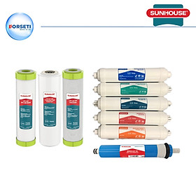 Mua Bộ lõi lọc nước Sunhouse từ 01-09 gồm: Lõi lọc nước 123  Lõi lọc nước RO  05 lõi lọc chức năng 56789  Hàng chính hãng