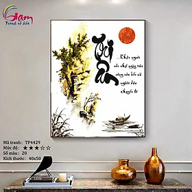 Mua Tranh sơn dầu số hoá tự tô màu Gam TP4429 40x50cm căng sẵn khung