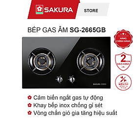 Bếp Gas Âm Sakura SG-2665GB - Hàng chính hãng