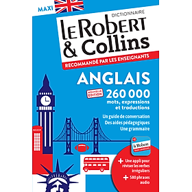 Sách học tiếng Pháp LE ROBERT & COLLINS MAXI + ANGLAIS