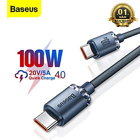 Cáp Sạc Nhanh Cổng USB Type C Sang USB Type C PD 100W - Hàng Chính Hãng Baseus