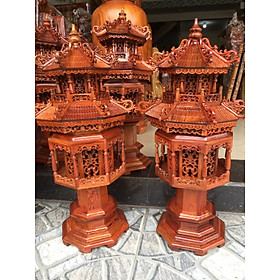 Cặp Đèn thờ mẫu mái chùa cao 61-81 cm ( 0988.587.165)