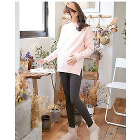 Quần Legging Bầu Cạp Cao freesize lót lông, quần tất bầu cao cấp có Chun Nới rộng