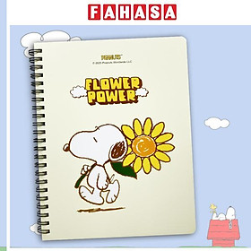 Sổ Lò Xo A5 - Kẻ Ngang - 120 Trang 80 gsm - TeenBox - Snoopy Vui Vẻ