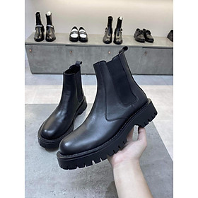 Giày chealsea boots basic đế tăng chiều cao, giày bốt nam đế cao