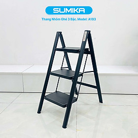 Mua Thang nhôm ghế gia đình 3 bậc SUMIKA A103  chiều cao 68cm