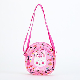 Túi đeo chéo trẻ em cao cấp (Họa tiết hồng)