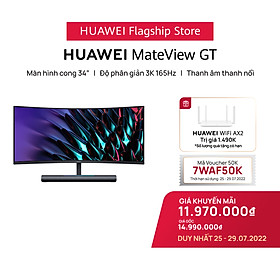 Mua Màn Hình HUAWEI MateView GT | Màn Hình Cong 34” | Độ phân giản 3K 165Hz | Thanh Âm Thanh Nổi | Hàng Chính Hãng