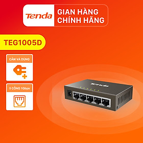 Bộ chia mạng Switch Tenda TEG1005D 5 cổng Ethernet 1000Mbps - Hàng Chính Hãng