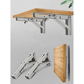 Mua Bộ 2 giá đỡ Ke bàn gấp treo tường thông minh thép không gỉ - Dùng cho bàn học  bàn ăn  bàn làm việc  kệ trang trí – MH2011