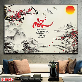 Mua Tranh Canvas Chữ Nhẫn In Vải Canvas - Tranh Treo Tường Trang Trí Giá Rẻ