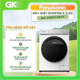 Máy giặt sấy Panasonic Inverter 9 Kg NA-V90FC1WVT - Hàng chính hãng - Chỉ giao HCM