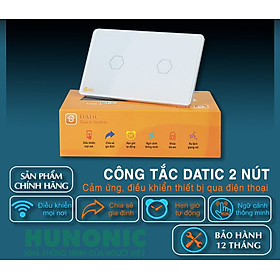 Mua Công tắc cảm ứng thông minh Hunonic 1-2-3-4 nút kết nối Wifi điều khiển từ xa qua điện thoại-Hàng Chính Hãng