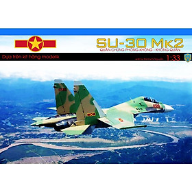 Mô hình máy bay SU-30Mk2 phiên bản KQND Việt Nam tỉ lệ 1/72