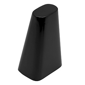 6" high pitch handheld cowbell cow bell percussion musical instrument black