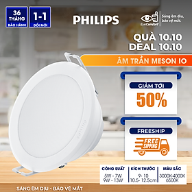 Bộ Đèn PHILIPS LED Âm Trần MESON IO Thế Hệ Mới - 5W 7W 9W 13W