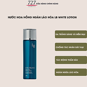 Nước hoa hồng dưỡng trắng da từ vitamin , giảm tàn nhang và sạm da Nhật Bản 727cosmetics LB  Medicated White Lotion 120ml