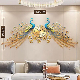 Đồng Hồ Trang Trí Nghệ Thuật Phu Thê Viên Mãn Kích Thước Đại 145x75cm - Tranh Treo Tường Cao Cấp Nhập Khẩu Loại 1