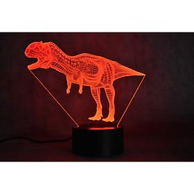 Mua Đèn led 3D  đẹp nhất 2020 - Đèn ngủ 3D khủng long - Cao 244x147x4 mm