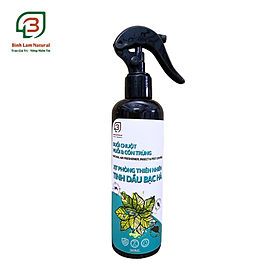 Mua Xịt phòng tinh dầu Bạc Hà đuổi chuột  muỗi  côn trùng  khử mùi  diệt khuẩn  ẩm mốc hữu cơ Bình Lam Natural 260ml