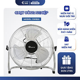 Quạt Sàn Công Nghiệp SOWUN SW820 Sải Cánh Nhôm 30cm, Công Suất 55W Diện Tích Làm Mát Rộng