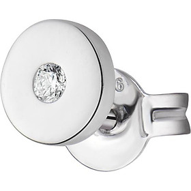 Bông tai nam bạc đính đá PNJSilver XM00K000182-BO